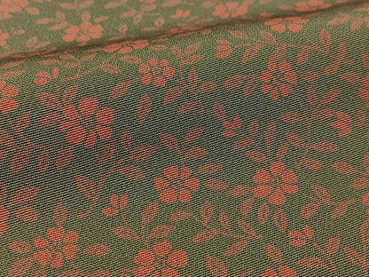 平和屋着物▽上質な小紋 単衣 花尽くし 正絹 逸品 BAAT9079yc