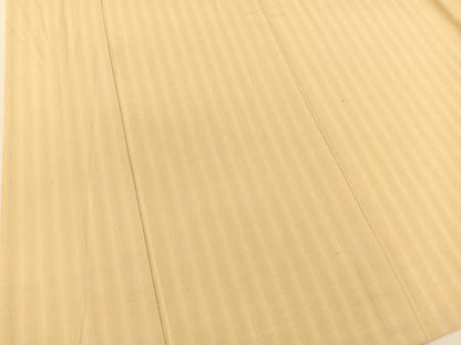 平和屋着物▽上質な紬 単衣 縞 正絹 逸品 BAAT9089yc