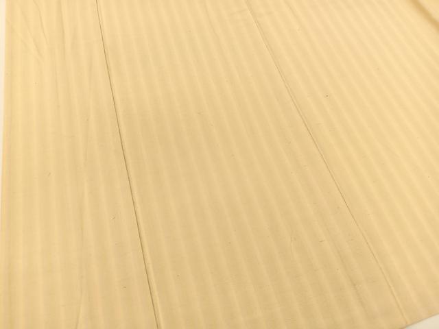 平和屋着物▽上質な紬 単衣 縞 正絹 逸品 BAAT9089yc