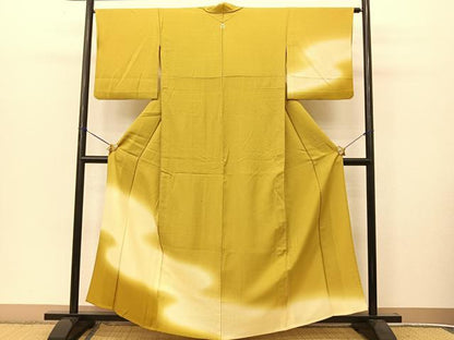 平和屋着物▽訪問着 単衣 霞文 暈し染め 正絹 逸品 BAAT9082yc