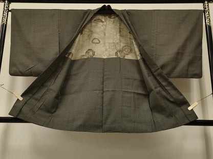 平和屋着物∞男性 羽織 紬地 吉祥文 正絹 逸品 CAAR9149id