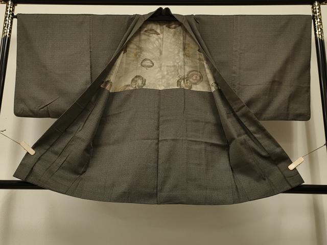 平和屋着物∞男性 羽織 紬地 吉祥文 正絹 逸品 CAAR9149id