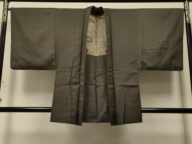 平和屋着物∞男性 羽織 紬地 吉祥文 正絹 逸品 CAAR9149id