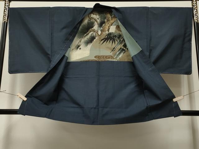 平和屋着物＃男性 本場大島紬 羽織 80亀甲 総詰め 正絹 逸品 未使用 CAAR9168id