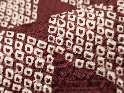 平和屋着物∞道中着　絞り　菱繋　正絹　逸品　CAAT5611id