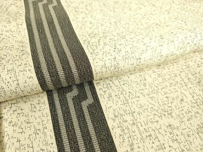 平和屋着物▽上質なお召 単衣 間道 正絹 逸品 DAAS0696az