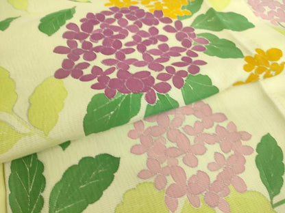 平和屋着物▽訪問着 無双 紗袷 紗×絽 紫陽花 正絹 逸品 未使用 DAAS0714az