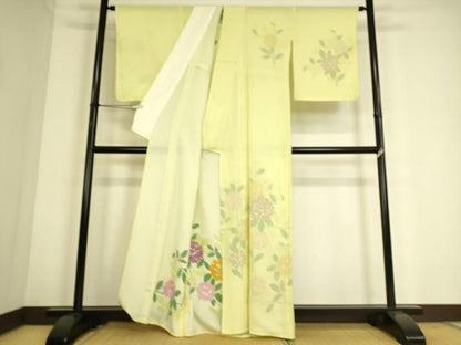平和屋着物▽訪問着 無双 紗袷 紗×絽 紫陽花 正絹 逸品 未使用 DAAS0714az