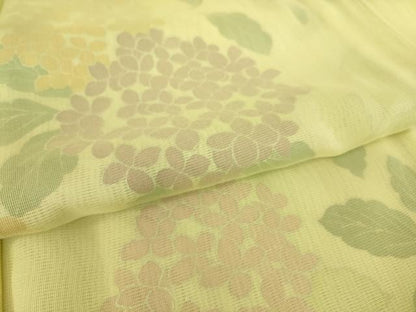平和屋着物▽訪問着 無双 紗袷 紗×絽 紫陽花 正絹 逸品 未使用 DAAS0714az