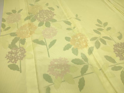 平和屋着物▽訪問着 無双 紗袷 紗×絽 紫陽花 正絹 逸品 未使用 DAAS0714az