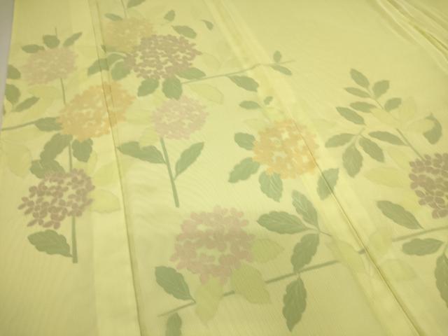 平和屋着物▽訪問着 無双 紗袷 紗×絽 紫陽花 正絹 逸品 未使用 DAAS0714az