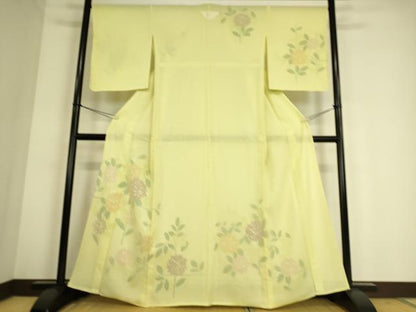 平和屋着物▽訪問着 無双 紗袷 紗×絽 紫陽花 正絹 逸品 未使用 DAAS0714az