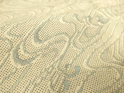 平和屋着物▽本場大島紬　単衣　7マルキ　流水文　正絹　逸品　DAAS0747az