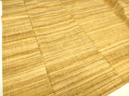 平和屋着物▽上質な紬　単衣　霞文　正絹　逸品　DAAS0757az