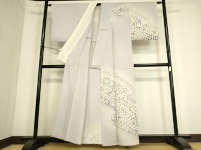 平和屋着物▽訪問着 単衣 辻が花 暈し染め 正絹 逸品 DAAS0796az