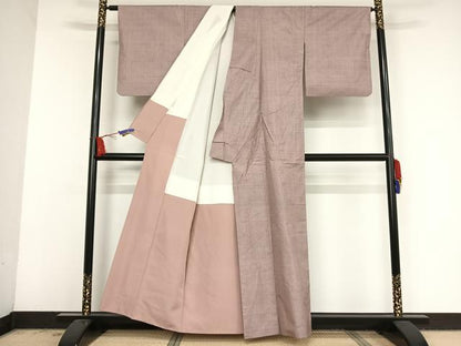 平和屋着物●本場大島紬 7マルキ 麻の葉文様 正絹 逸品 AAAV9170np
