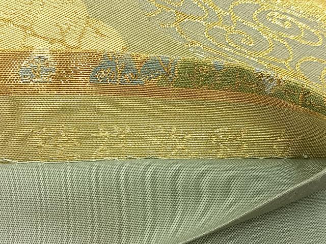 平和屋着物◎六通柄袋帯 瑞祥洛彩文 金糸 正絹 逸品 BAAR4949ct