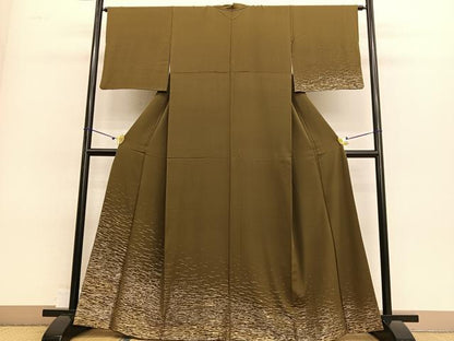平和屋着物●訪問着 霞文 金銀糸 三越扱い 正絹 逸品 BAAT8717hv