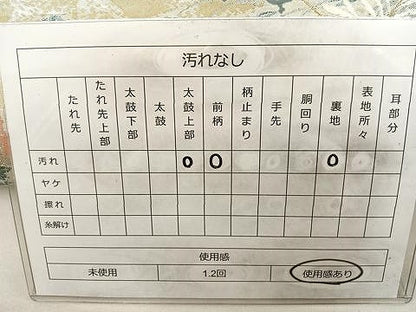 平和屋着物◎六通柄袋帯 唐織 金彩綴れ 花蝶文 金銀糸 正絹 逸品 BAAT4770kg