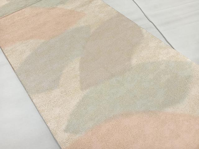 平和屋着物◎全通柄袋帯 綴れ 地紙霞文 金糸 正絹 逸品 CAAR1890nb