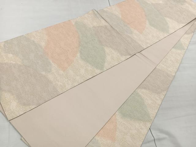 平和屋着物◎全通柄袋帯 綴れ 地紙霞文 金糸 正絹 逸品 CAAR1890nb
