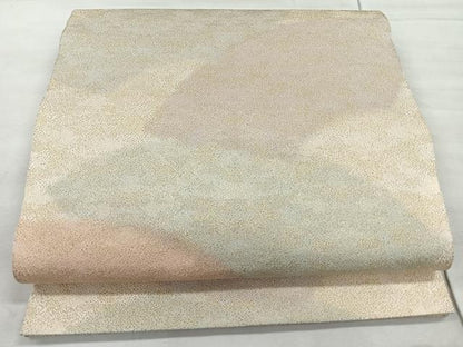 平和屋着物◎全通柄袋帯 綴れ 地紙霞文 金糸 正絹 逸品 CAAR1890nb