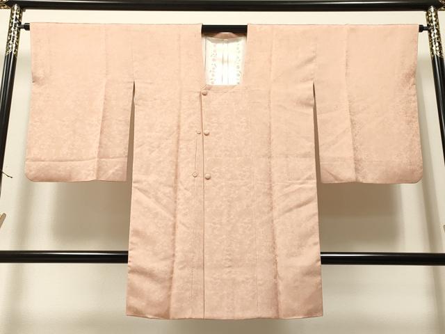 平和屋着物＃道行コート　草花地紋　虹色　ゑり善扱い　ロング丈　正絹　逸品　CAAT5631id