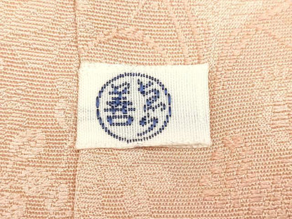 平和屋着物＃道行コート　草花地紋　虹色　ゑり善扱い　ロング丈　正絹　逸品　CAAT5631id