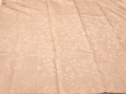 平和屋着物＃道行コート　草花地紋　虹色　ゑり善扱い　ロング丈　正絹　逸品　CAAT5631id