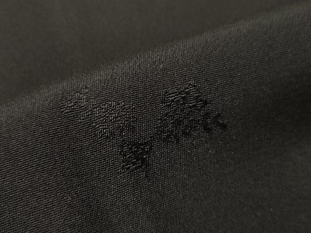 平和屋着物＃道行コート リバーシブル エ霞地紋 山吹茶色 黒地 正絹 逸品 CAAT5638id
