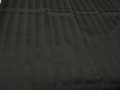 平和屋着物＃道行コート　雨コート　リバーシブル　霞文　黒地　ロング丈　正絹　逸品　CABA3446ua