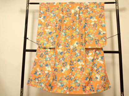 平和屋着物[]七五三　女の子　祝着　袋帯セット　椿　桔梗　金彩　逸品　DAAR6492ma