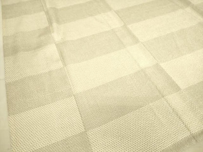 平和屋着物▽本塩沢 単衣 横段文 110亀甲 正絹 逸品 DAAS0943az