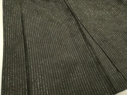 平和屋着物▽羽織 スリーシーズン 春夏秋 塵除け 丸紋紗 黒地 銀糸 正絹 逸品 DAAS0957az