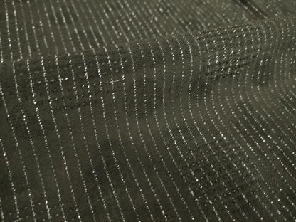 平和屋着物▽羽織 スリーシーズン 春夏秋 塵除け 丸紋紗 黒地 銀糸 正絹 逸品 DAAS0957az