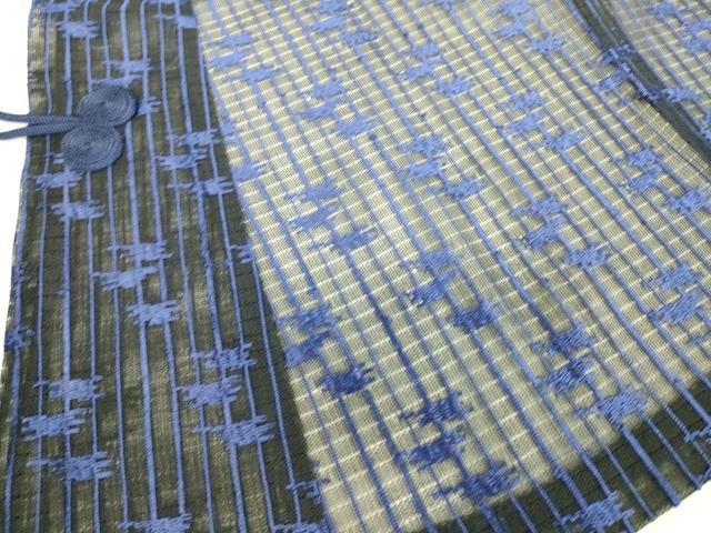 平和屋着物▽道中着　スリーシーズン　春夏秋　塵除け　霞文　黒地　DAAS0962az