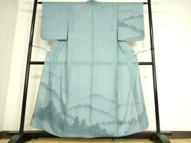 平和屋着物▽訪問着 無双 紗袷 紗×絽 飛鳥樹林文 さが美扱い 正絹 逸品 DAAS0996az