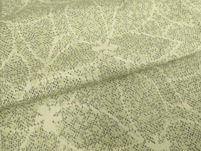平和屋着物▽本塩沢 単衣 花尽くし 正絹 逸品 DAAS0989az