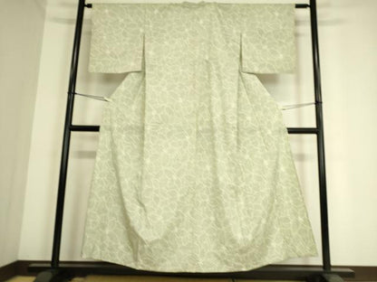 平和屋着物▽本塩沢 単衣 花尽くし 正絹 逸品 DAAS0989az