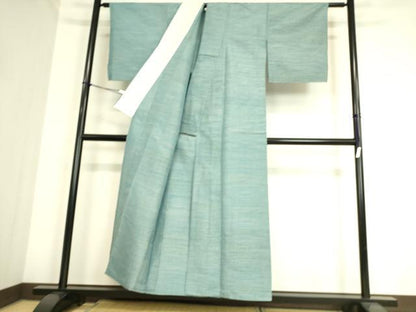平和屋着物▽上質な紬 単衣 霞文 正絹 逸品 DAAS0994az