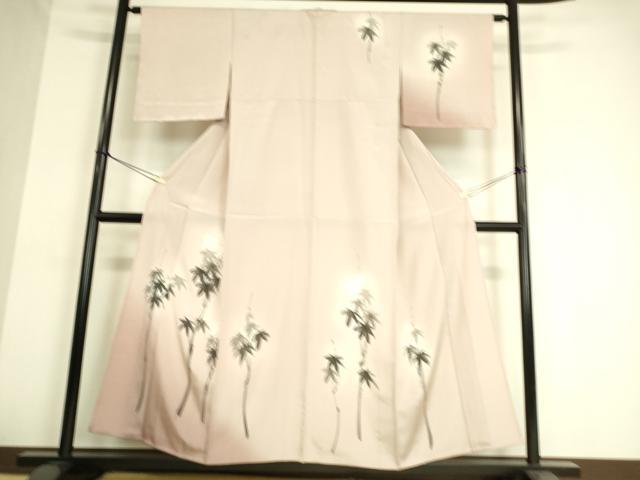 平和屋着物▽訪問着 単衣 笹文 手描き 暈し染め 正絹 逸品 DAAT9004az