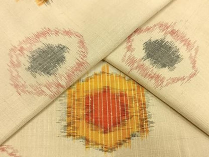 平和屋着物▽上質な紬　単衣　亀甲文様　正絹　逸品　未使用　AAAW1746fy