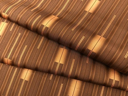 平和屋着物∞道行コート　単衣　ロング丈　幾何学文様　正絹　逸品　BAAT8932gt