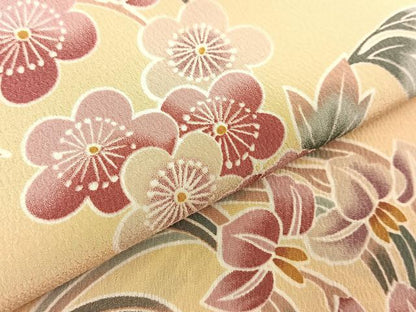 平和屋着物＃H・L（アッシュエル）　HENRI-LUC CHAPUIS　長羽織　花丸文　洗える着物　BAAT8928gt