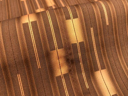 平和屋着物∞道行コート　単衣　ロング丈　幾何学文様　正絹　逸品　BAAT8932gt
