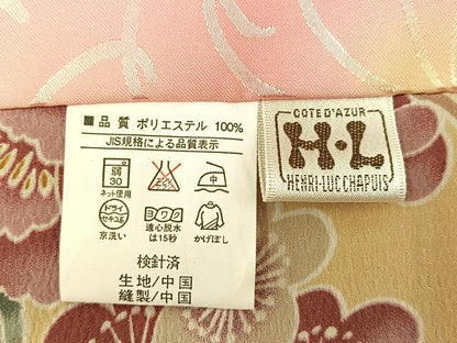 平和屋着物＃H・L（アッシュエル）　HENRI-LUC CHAPUIS　長羽織　花丸文　洗える着物　BAAT8928gt