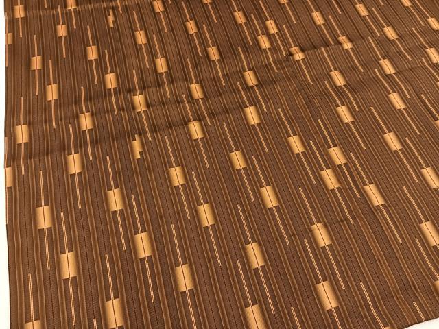 平和屋着物∞道行コート　単衣　ロング丈　幾何学文様　正絹　逸品　BAAT8932gt