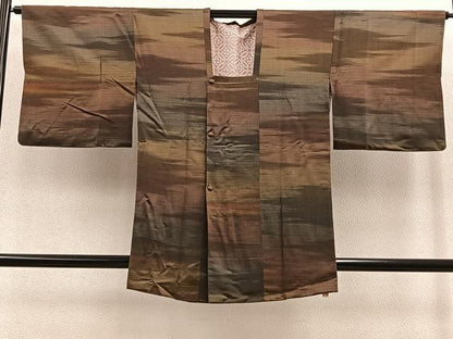 平和屋着物∞道行コート 霞文 暈し染め 正絹 逸品 BAAT8966gt