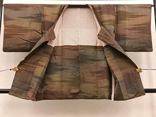 平和屋着物∞道行コート 霞文 暈し染め 正絹 逸品 BAAT8966gt