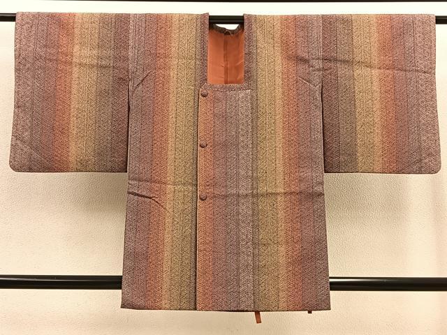 平和屋着物▽道行コート スリーシーズン 春夏秋 塵除け 組織り 正絹 逸品 BAAT9245gt